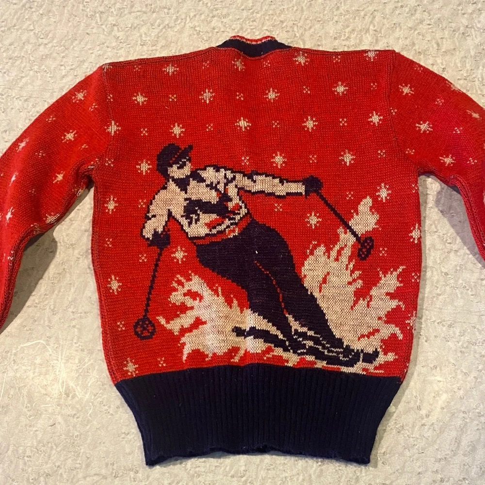 Vintage Wool Ski Sweater - Picture 6 of 6